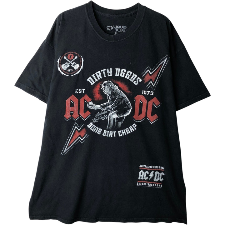 LIQUID BLUE AC cotton black type Vintage Second Hand