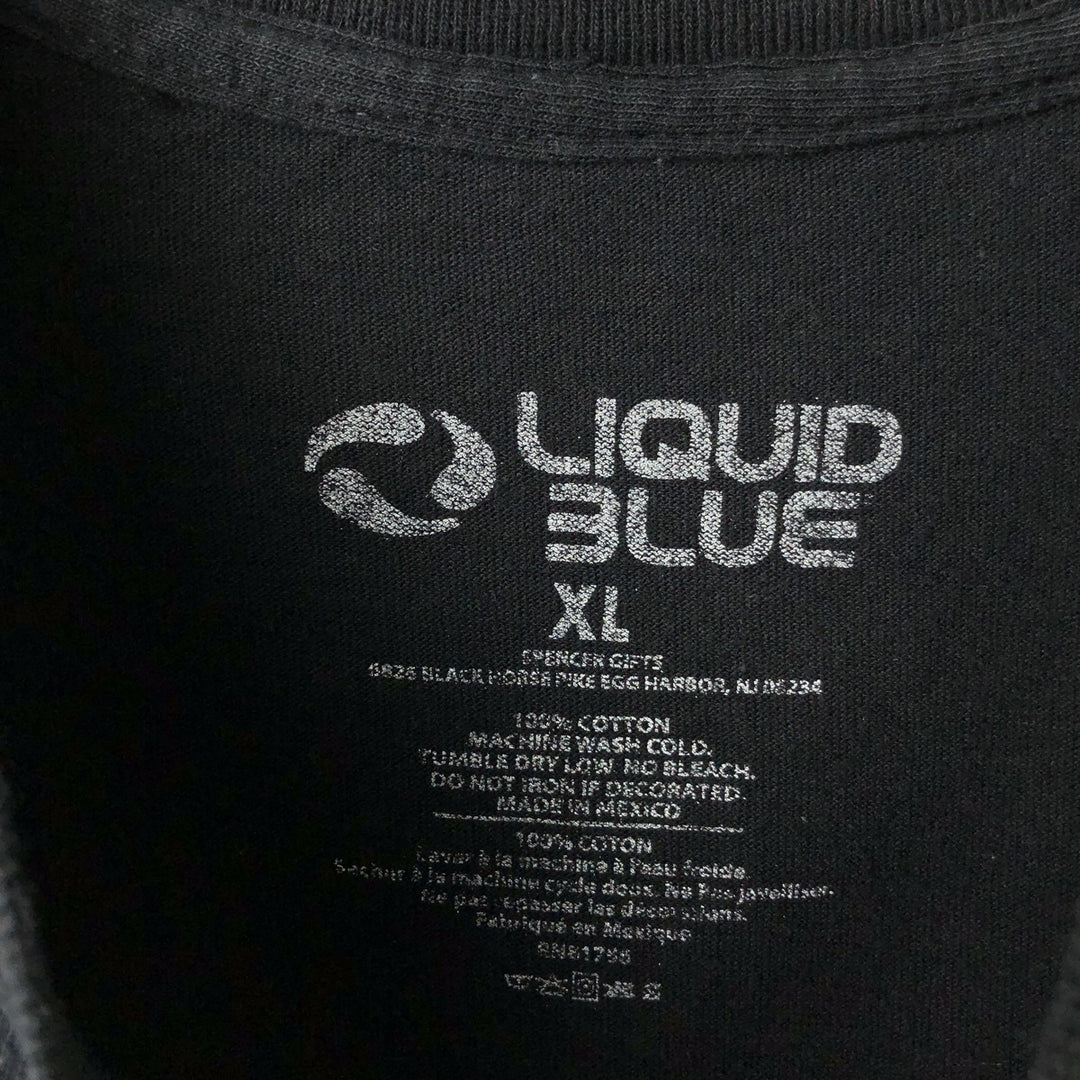 LIQUID BLUE AC cotton black type Vintage Second Hand