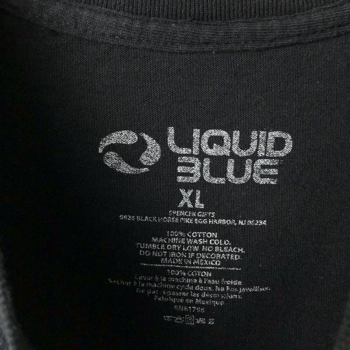 LIQUID BLUE AC cotton black type Vintage Second Hand