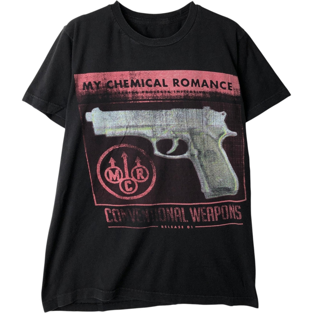 MY CHEMICAL ROMANCE My Chemical Romance Band T-shirt Band T Men's L size cotton black type Vintage Second Hand