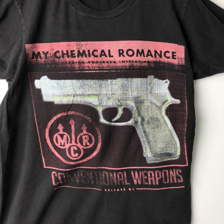 MY CHEMICAL ROMANCE My Chemical Romance Band T-shirt Band T Men's L size cotton black type Vintage Second Hand