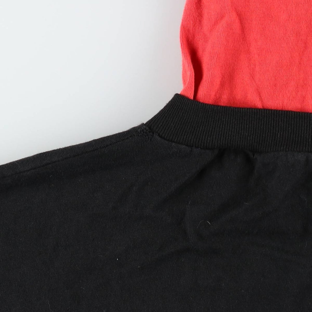 90'S APEX ONE NBA CHICAGOBULLS Hooded Logo Print T-Shirt, Made in USA, Men's XL (approx.) Vintage cotton black type Vintage Second Hand