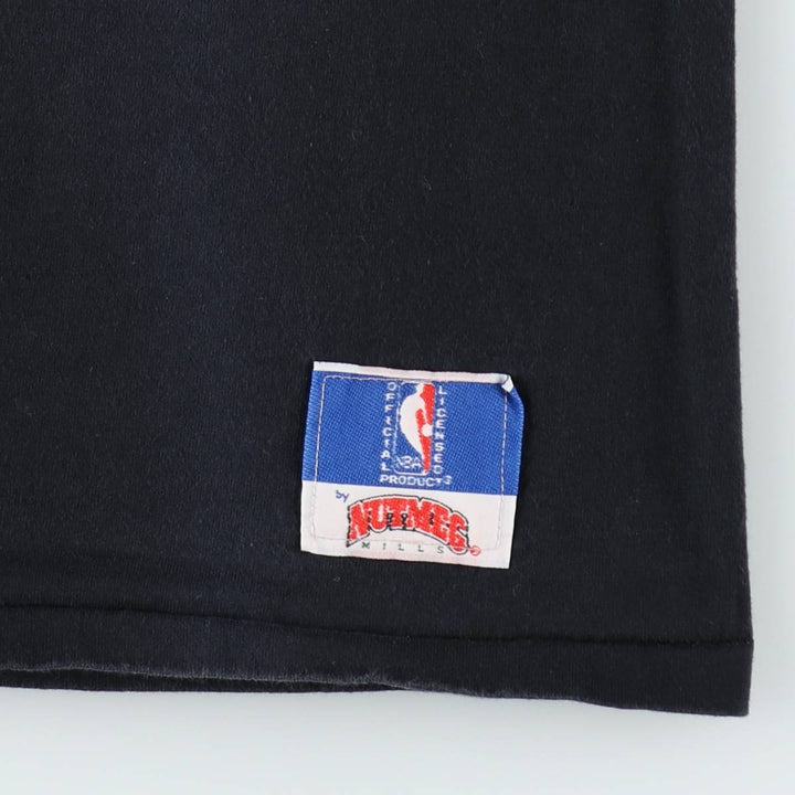 90'S NUTMEG NBA CHICAGOBULLS Sports Print T-Shirt, Men's Size S (approx.), Vintage unclear black type Vintage Second Hand