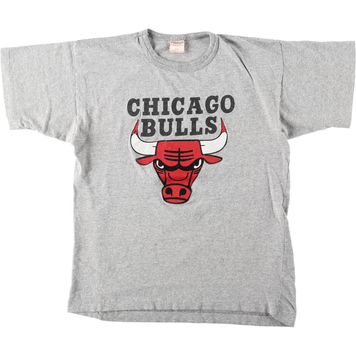 90'S Ravens NBA Chicago Bulls Logo Print T-Shirt, Made in Canada, Men's Size L (approx.), Vintage cotton gray type Vintage Second Hand