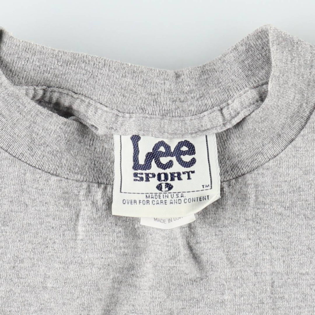 90'S Lee SPORT NBA CHICAGOBULLS Sports Print T-Shirt, Made in USA, Men's Size L (approx.), Vintage cotton gray type Vintage Second Hand