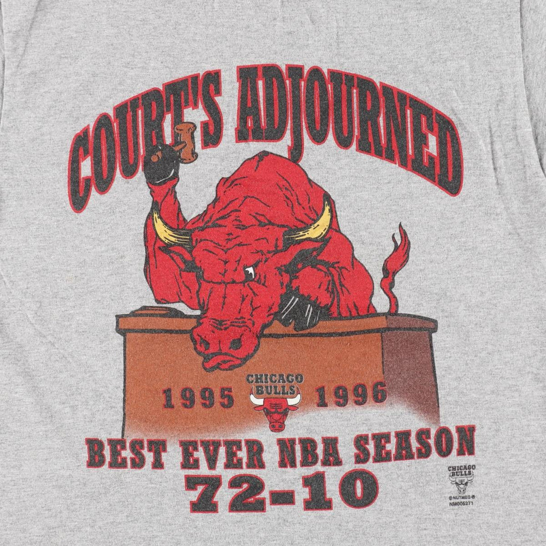 90'S Lee SPORT NBA CHICAGOBULLS Sports Print T-Shirt, Made in USA, Men's Size L (approx.), Vintage cotton gray type Vintage Second Hand