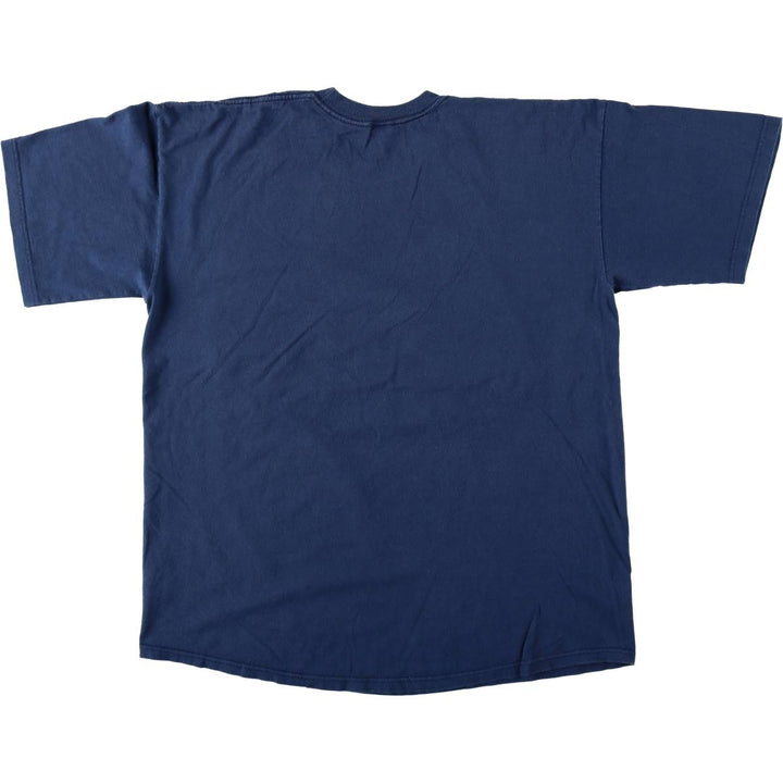 90'S MLB New York Yankees sports print t-shirt, men's size L equivalent, vintage. unclear navy blue type Vintage Second Hand