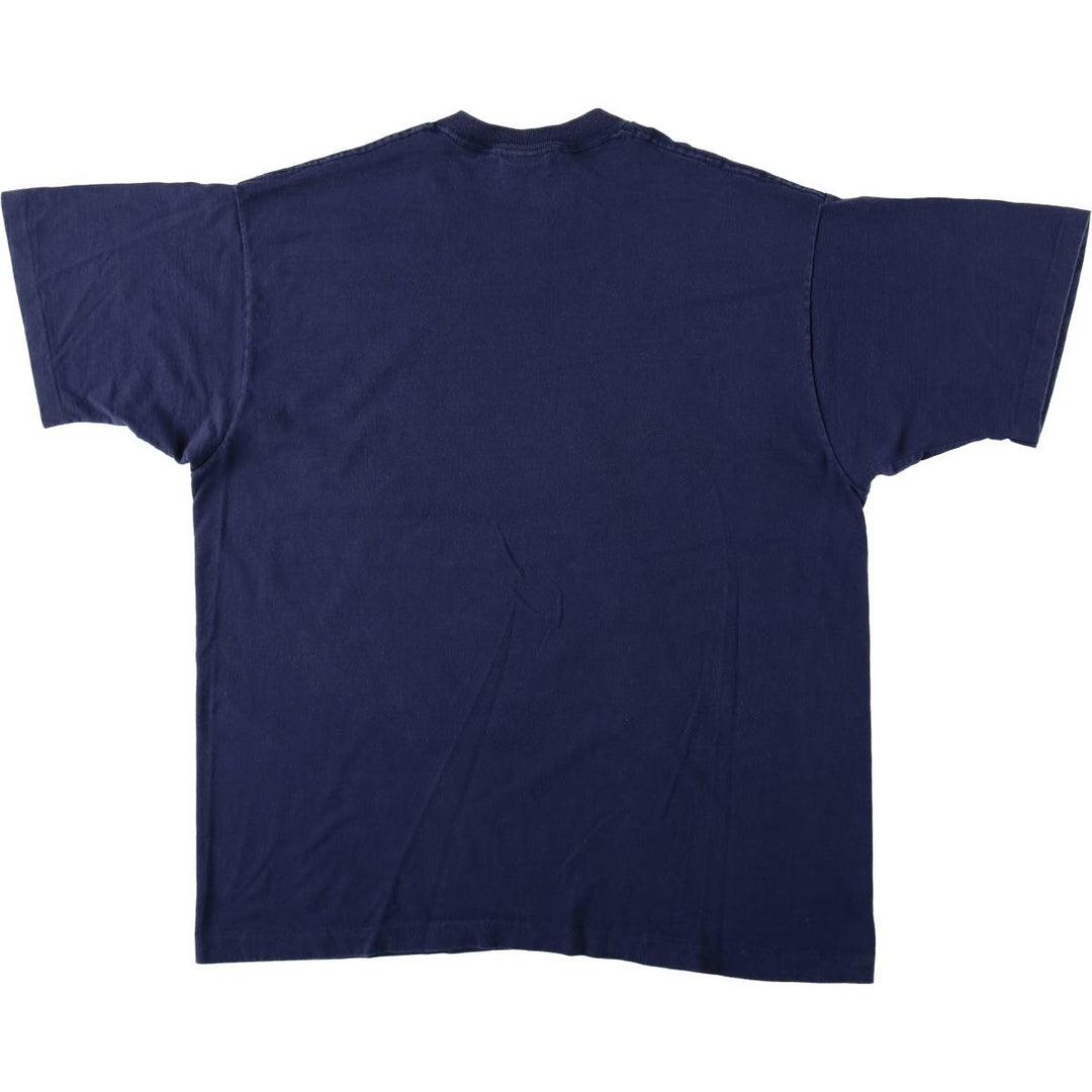 90s-00'S PRO PLAYER MLB NEW YORK YANKEES Logo Print T-Shirt, Made in USA, Men's XL (approx.) cotton navy blue type Vintage Second Hand