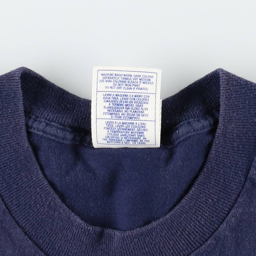 90s-00'S PRO PLAYER MLB NEW YORK YANKEES Logo Print T-Shirt, Made in USA, Men's XL (approx.) cotton navy blue type Vintage Second Hand