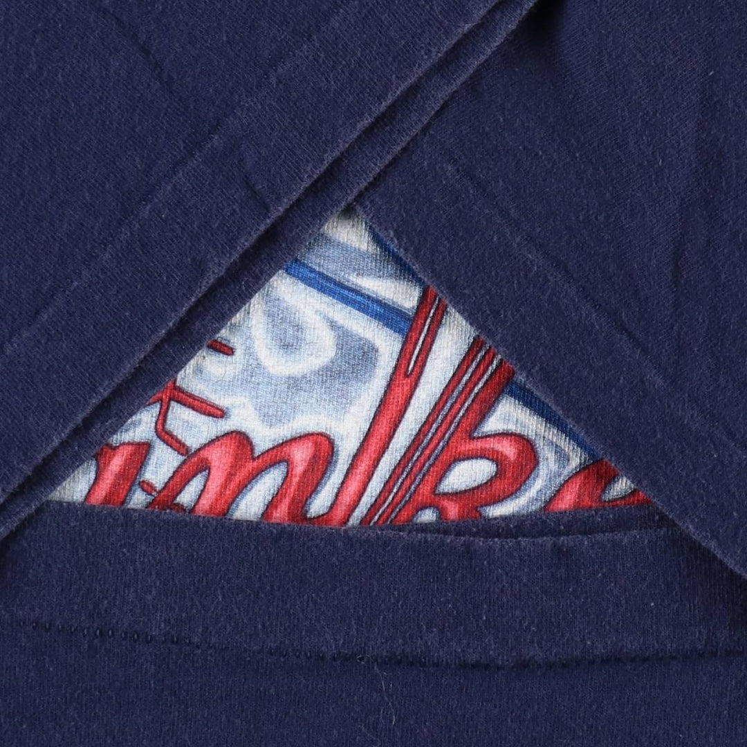 90s-00'S PRO PLAYER MLB NEW YORK YANKEES Logo Print T-Shirt, Made in USA, Men's XL (approx.) cotton navy blue type Vintage Second Hand