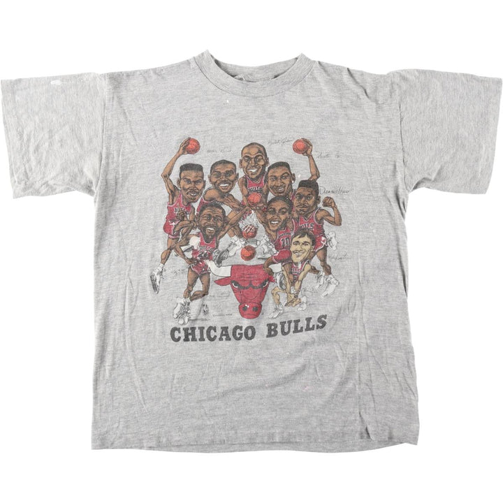 90'S SALEM NBA CHICAGOBULLS SLUM DUNK sports print T-shirt, men's size XL (approx.) cotton gray type Vintage Second Hand