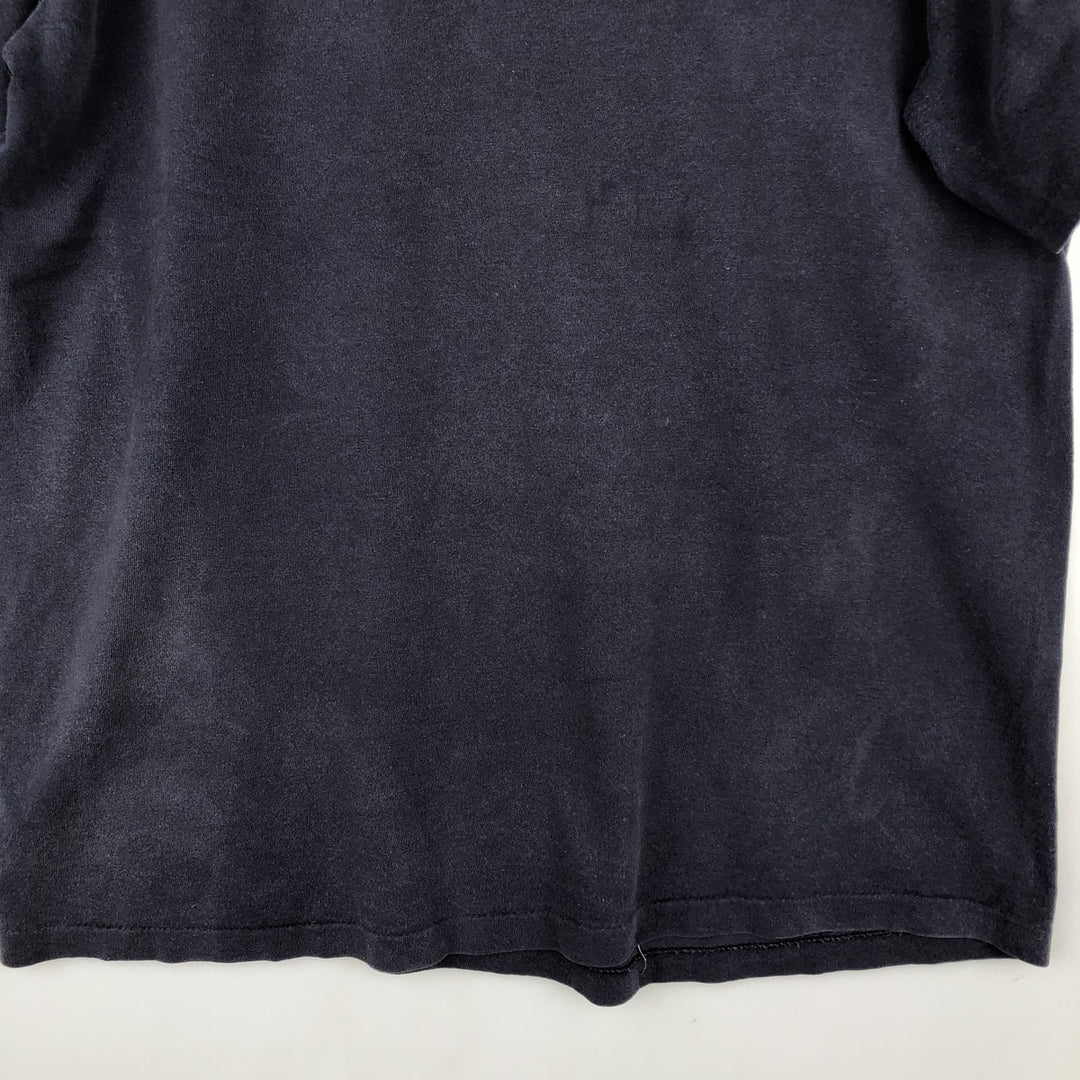 90'S HOME TEAM MLB New York Yankees Sports Print T-Shirt, Made in USA, Men's Size L (Equivalent), Vintage cotton navy blue type Vintage Second Hand