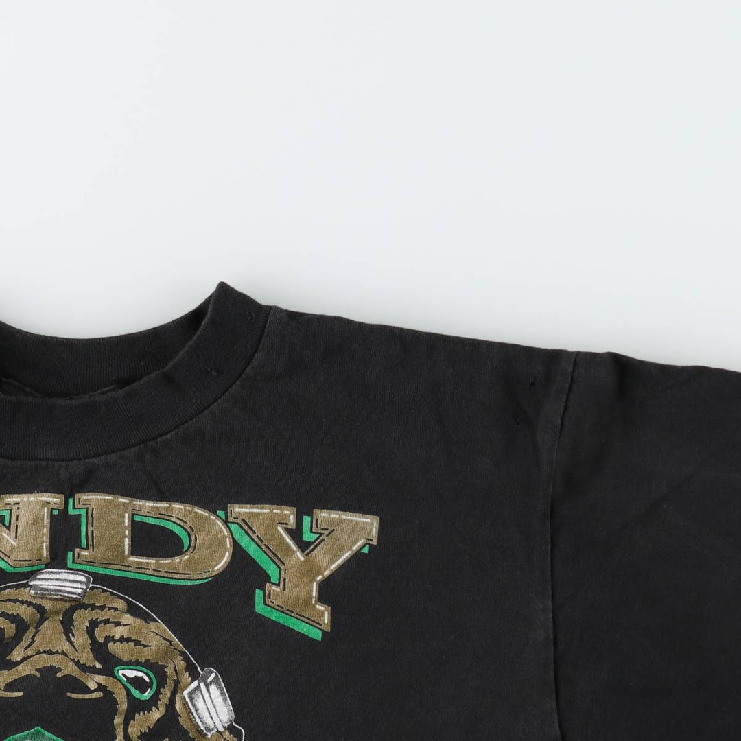 90'S Oneita NHL Dallas Stars ANDY MOOG Sports Print T-Shirt, Made in USA, Men's Size L (Equivalent), Vintage cotton black type Vintage Second Hand