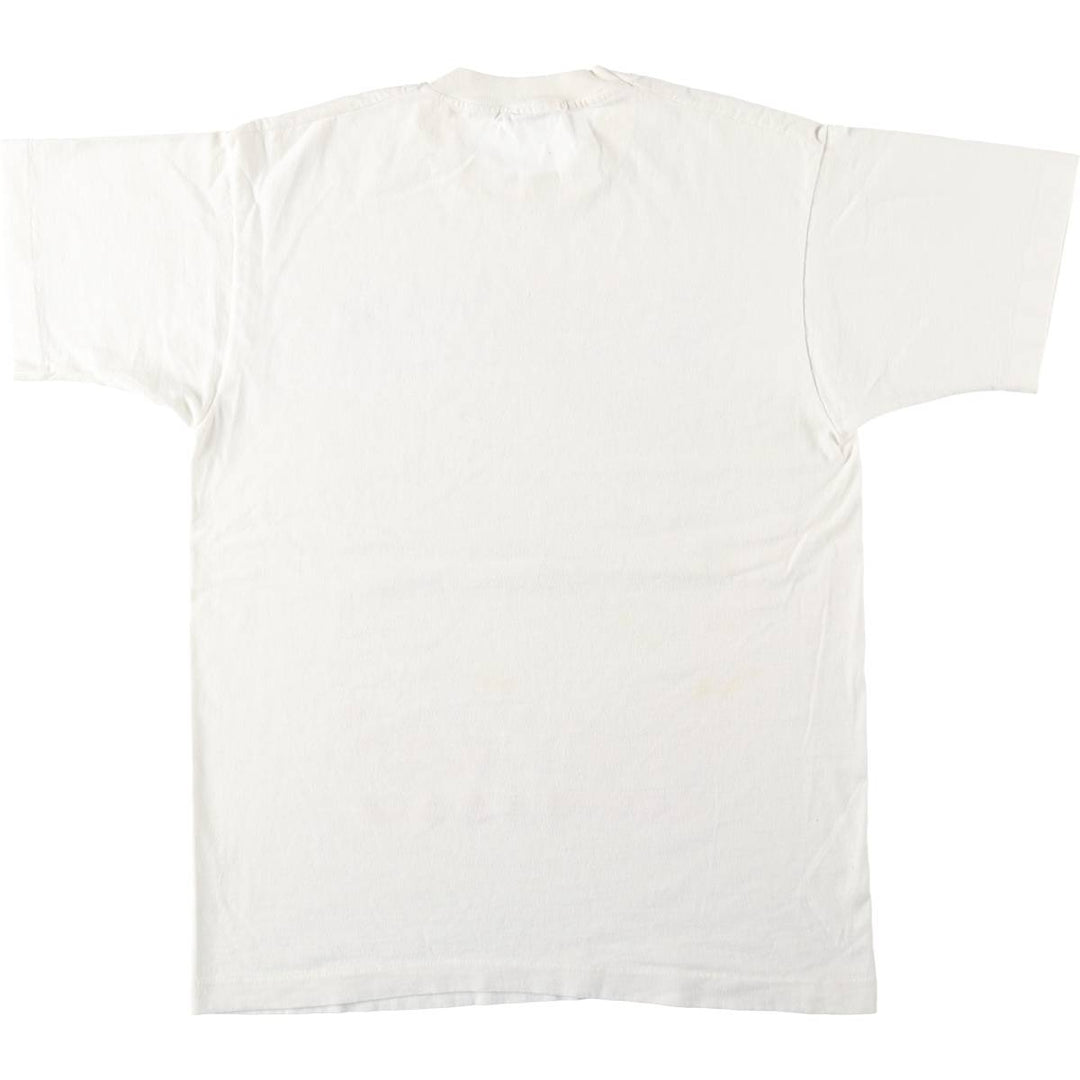 90'S Fruit of the Loom NHL New York Rangers Sports Print T-Shirt, Made in USA, Men's Size L (approx.), Vintage cotton white type Vintage Second Hand