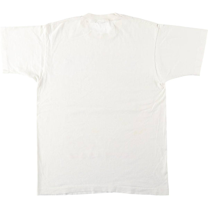 90'S Fruit of the Loom NHL New York Rangers Sports Print T-Shirt, Made in USA, Men's Size L (approx.), Vintage cotton white type Vintage Second Hand
