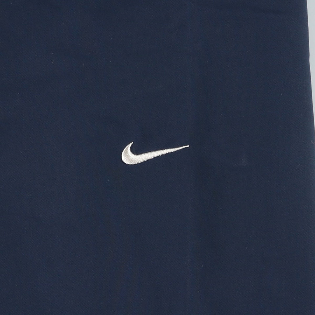2000'S Nike Golf V-neck warm-up pullover, men's size XL polyester navy blue type Vintage Second Hand