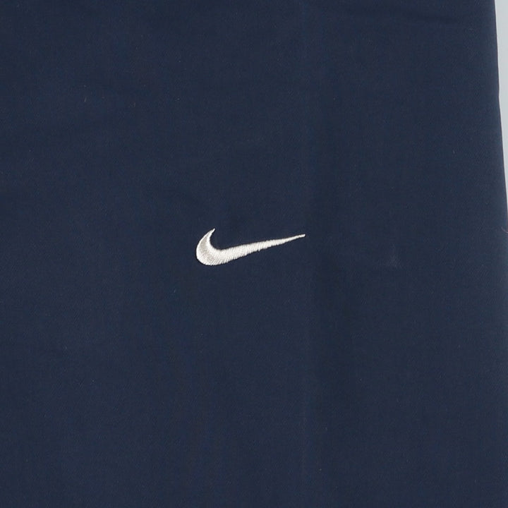2000'S Nike Golf V-neck warm-up pullover, men's size XL polyester navy blue type Vintage Second Hand