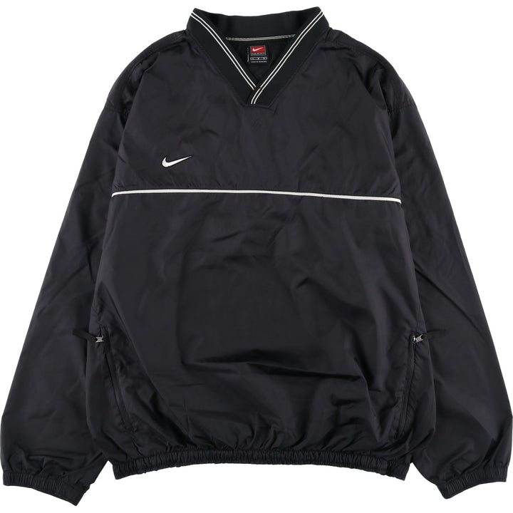 ~2000'S Nike Team V-neck Warm-up Pullover, Men's Size L (approx.) polyester black type Vintage Second Hand