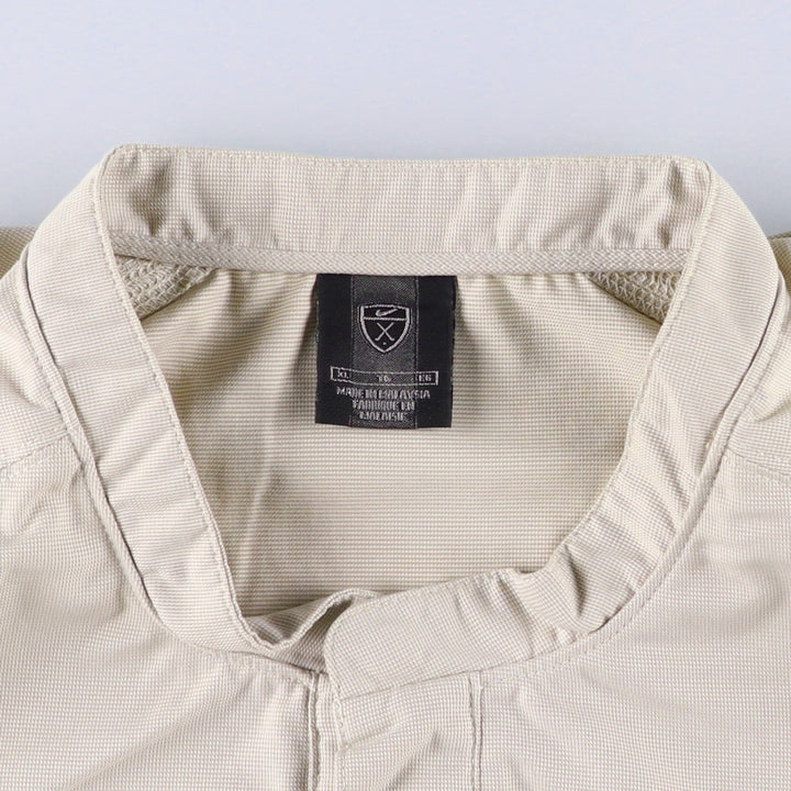 2000'S Nike Half-Button Nylon Pullover, Men's Size XL (approx.) polyester unbleached Vintage Second Hand