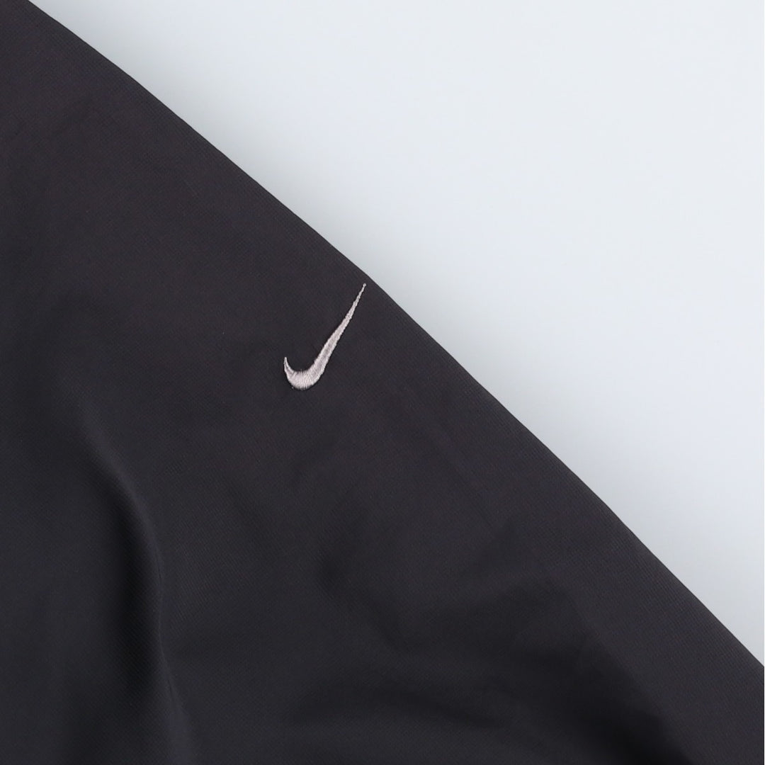 2000'S Nike Golf V-neck warm-up pullover, men's size XL polyester black type Vintage Second Hand