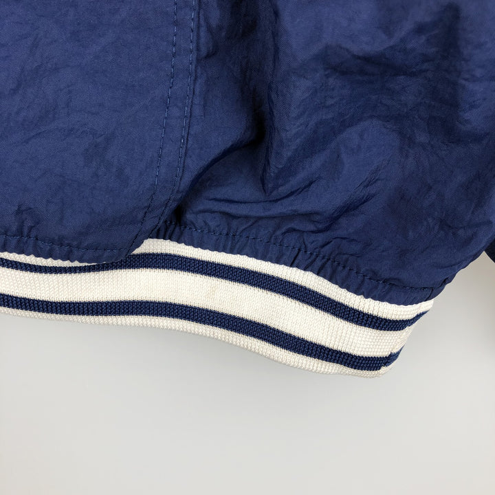 90'S Nike V-neck nylon pullover, men's size L (approx.) Nylon navy blue type Vintage Second Hand