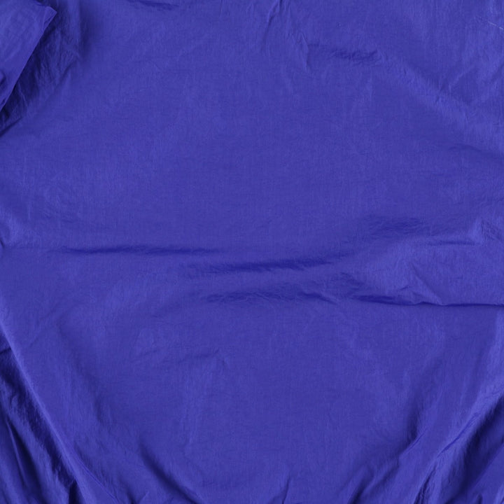 90'S Nike V-neck nylon pullover, men's size L, vintage Nylon blue type Vintage Second Hand