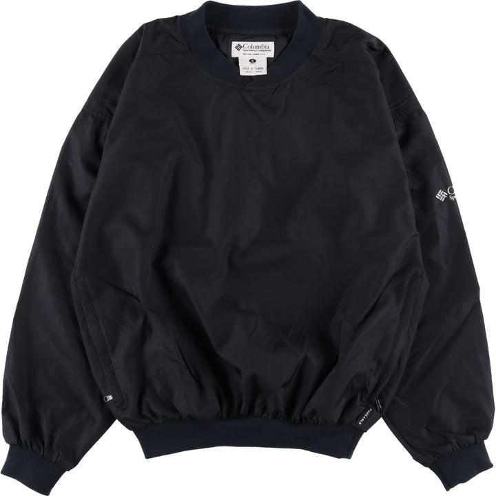 2000'S Columbia PACKABLE V-neck Warm-up Pullover, Men's Size S (approx.) polyester black type Vintage Second Hand