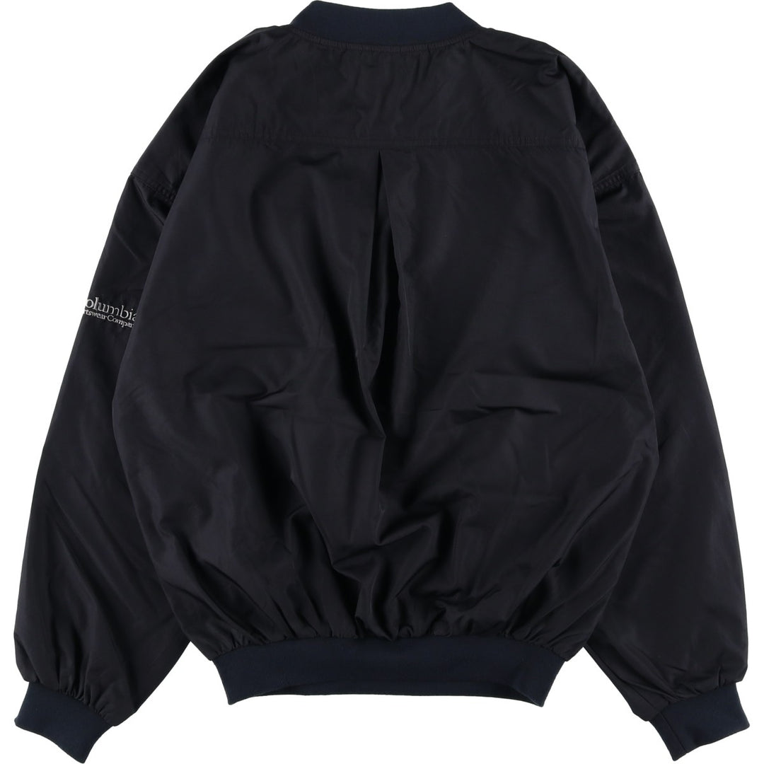 2000'S Columbia PACKABLE V-neck Warm-up Pullover, Men's Size S (approx.) polyester black type Vintage Second Hand