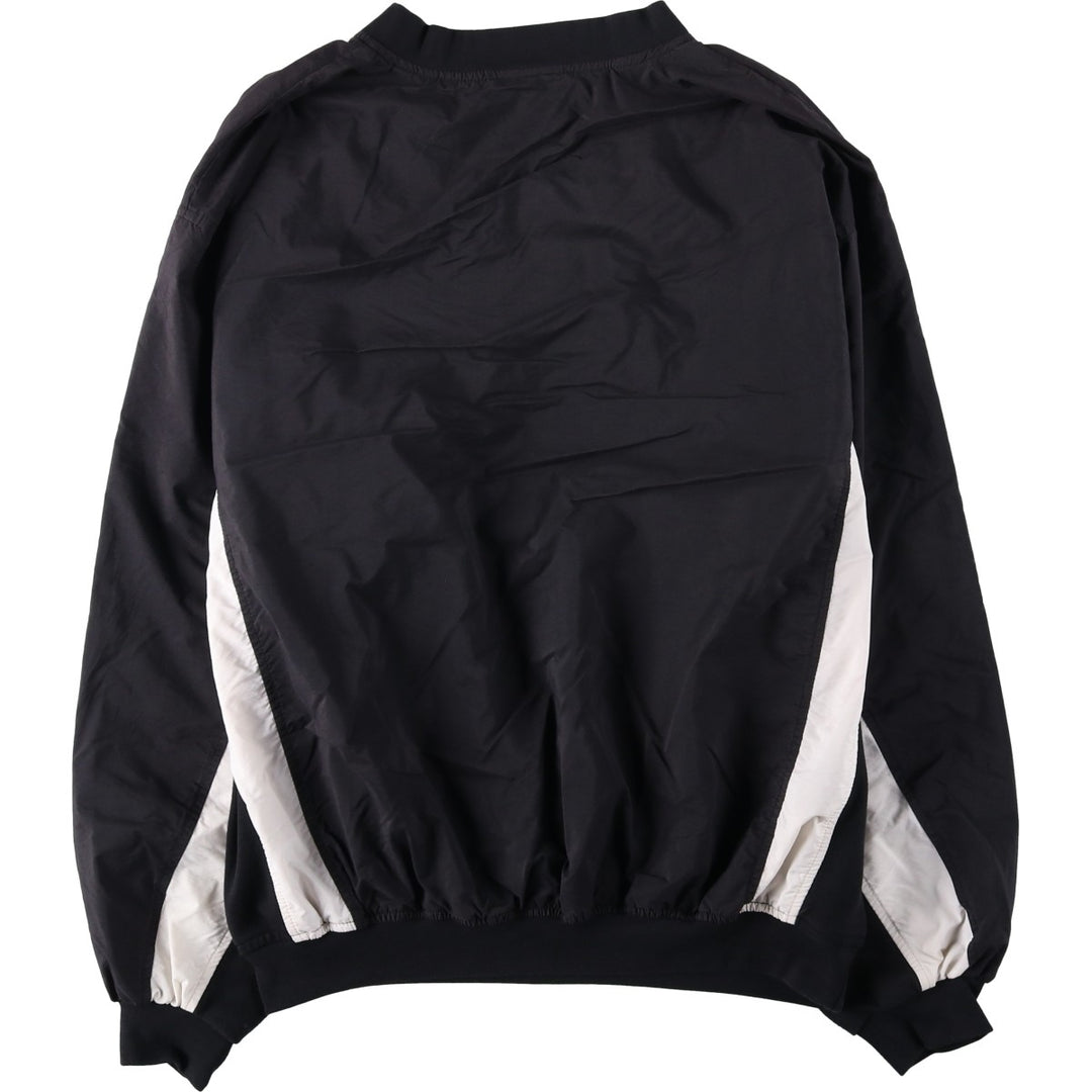 Vintage 90'S adidas V-neck warm-up pullover, size M, men's unclear black type Vintage Second Hand
