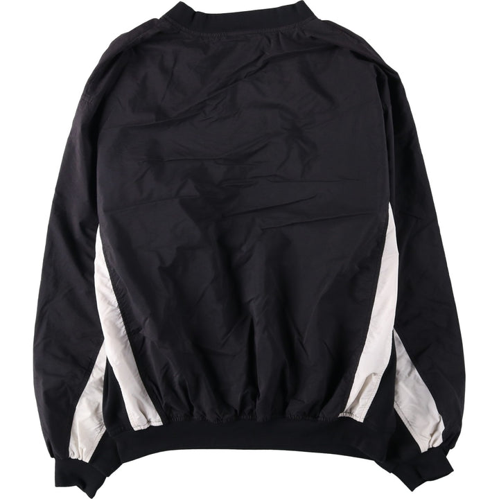 Vintage 90'S adidas V-neck warm-up pullover, size M, men's unclear black type Vintage Second Hand