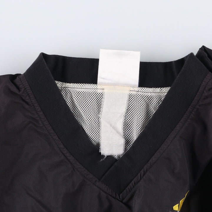 Vintage 90'S adidas V-neck warm-up pullover, size M, men's unclear black type Vintage Second Hand