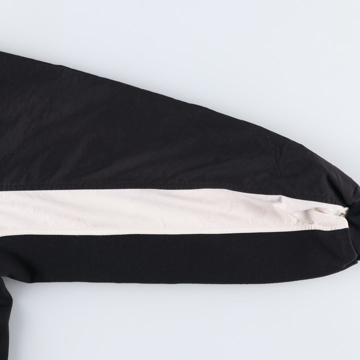 Vintage 90'S adidas V-neck warm-up pullover, size M, men's unclear black type Vintage Second Hand