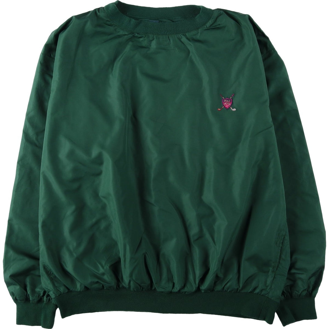 Ralph Lauren POLO GOLF Warm-up Pullover, Men's XXL equivalent. polyester green type Vintage Second Hand