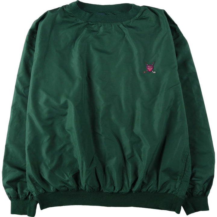 Ralph Lauren POLO GOLF Warm-up Pullover, Men's XXL equivalent. polyester green type Vintage Second Hand