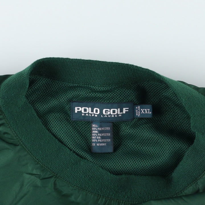 Ralph Lauren POLO GOLF Warm-up Pullover, Men's XXL equivalent. polyester green type Vintage Second Hand