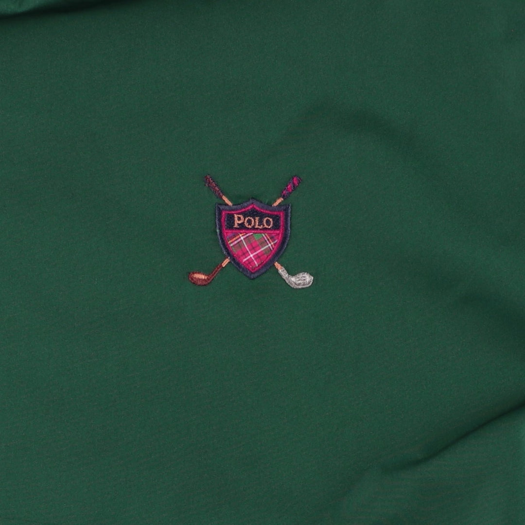 Ralph Lauren POLO GOLF Warm-up Pullover, Men's XXL equivalent. polyester green type Vintage Second Hand