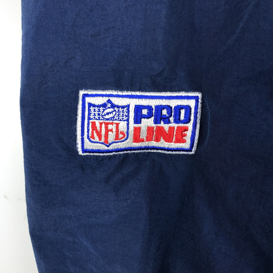 90'S Starter NFL Dallas Cowboys V-neck Reversible Nylon Pullover (Men's XL equivalent) Nylon navy blue type Vintage Second Hand