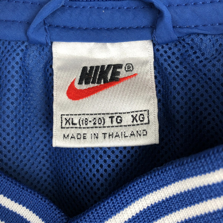 90'S Nike NIKE Large Logo Nylon Pullover Men's XL Equivalent Vintage Nylon Blue type light blue Vintage Second Hand