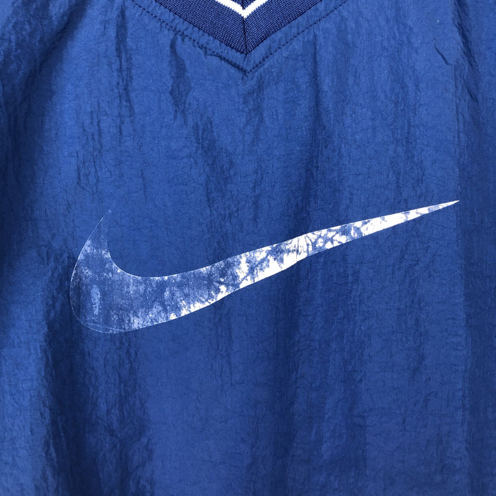 90'S Nike NIKE Large Logo Nylon Pullover Men's XL Equivalent Vintage Nylon Blue type light blue Vintage Second Hand