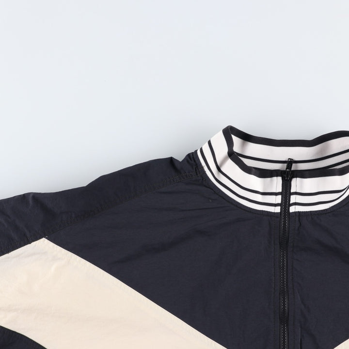 90'S Nike Back Logo Half-Zip Nylon Pullover, Men's XXL Equivalent, Vintage Nylon navy blue type Vintage Second Hand
