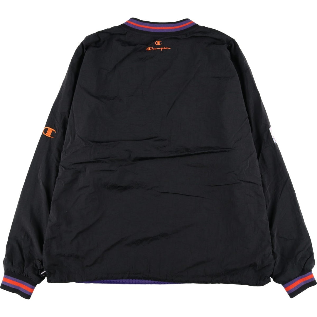 90'S Champion NBA Phoenix Suns Reversible V-Neck Warm-Up Pullover (Men's XL equivalent) unclear black type Vintage Second Hand