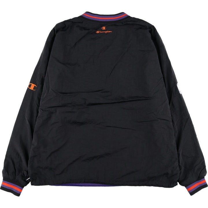 90'S Champion NBA Phoenix Suns Reversible V-Neck Warm-Up Pullover (Men's XL equivalent) unclear black type Vintage Second Hand