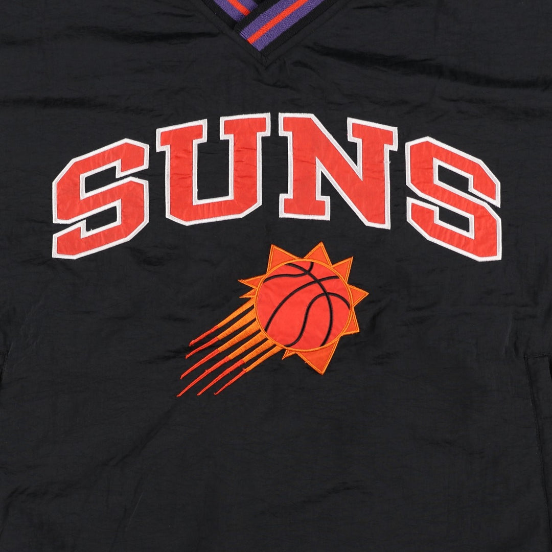 90'S Champion NBA Phoenix Suns Reversible V-Neck Warm-Up Pullover (Men's XL equivalent) unclear black type Vintage Second Hand