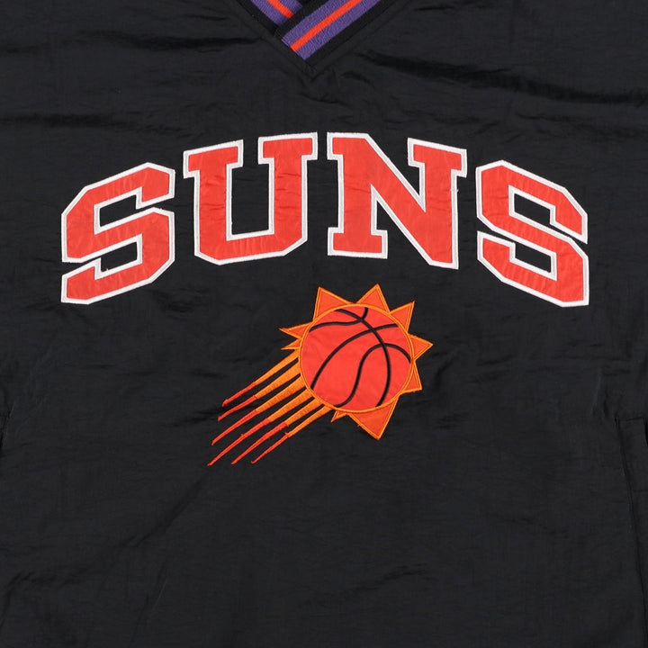 90'S Champion NBA Phoenix Suns Reversible V-Neck Warm-Up Pullover (Men's XL equivalent) unclear black type Vintage Second Hand