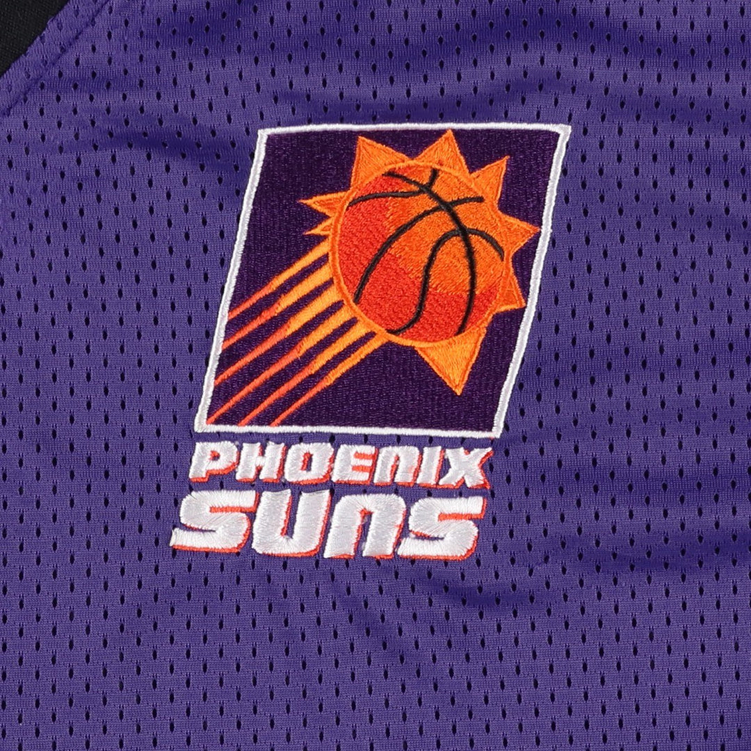 90'S Champion NBA Phoenix Suns Reversible V-Neck Warm-Up Pullover (Men's XL equivalent) unclear black type Vintage Second Hand