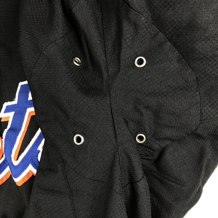 90'S Majestic MLB New York Mets Half-Zip Nylon Pullover (Men's Size M) Nylon black type Vintage Second Hand