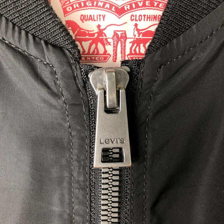 Levi's windbreaker, men's size S (equivalent to size S) polyester black type Vintage Second Hand