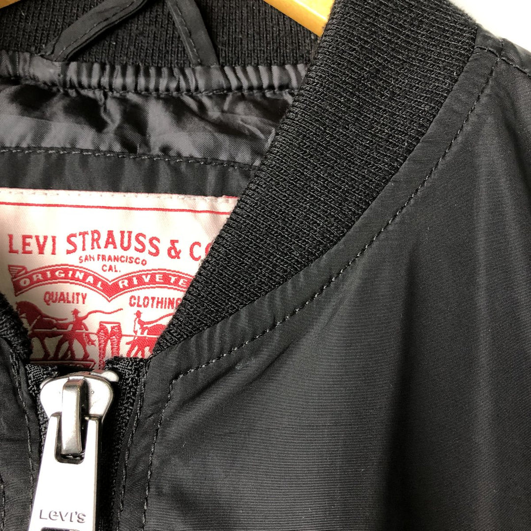 Levi's windbreaker, men's size S (equivalent to size S) polyester black type Vintage Second Hand