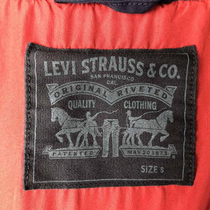 Levi's nylon blouson, size S (equivalent to men's size S) Nylon navy blue type Vintage Second Hand