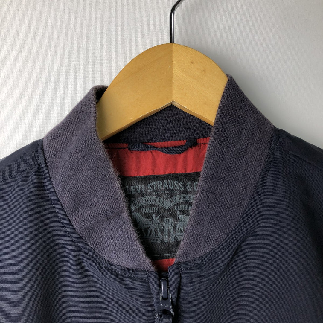 Levi's nylon blouson, size S (equivalent to men's size S) Nylon navy blue type Vintage Second Hand